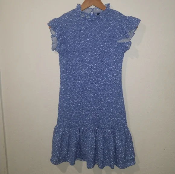 FRENCH CONNECTION Blue Elao Verona Mini Dress - Picture 7 of 13